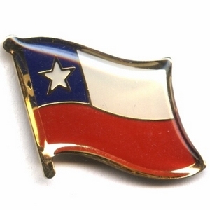 Chile flag pins
