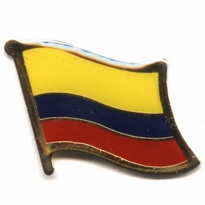 Columbia flag pins