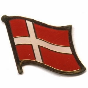 Denmark flag pins