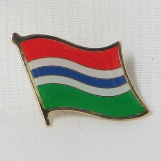 Gambia flag pins