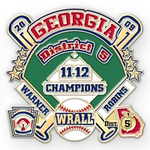 Georgia baseball lapel pin