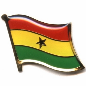 Ghana flag pins