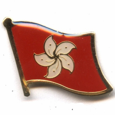 Hong Kong flag pin