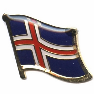 Iceland flag pins