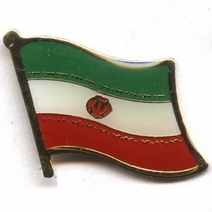 Iran flag pins