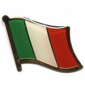 Italy & Italian flag pins