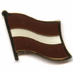 Latvia flag pins