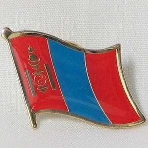 Mongolia flag pins