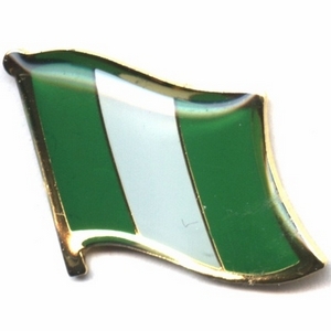 Nigeria flag pins