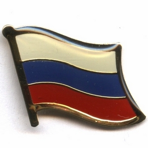 Russia & Russian flag pins
