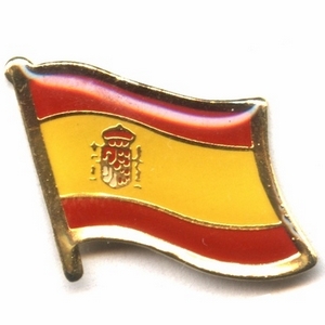 Spain flag pins