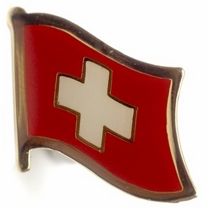 Swiss & Switzerland flag pins