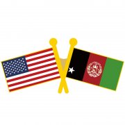 USA Afghanistan Flag Pins