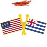 USA Ajaria Flag Pins