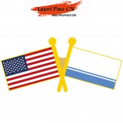 USA Altai flag pins