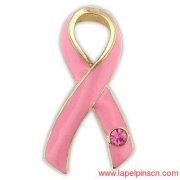  Pink Ribbon Lapel Pin 