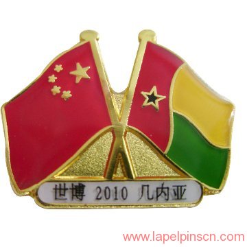 Guinea Flag Pin