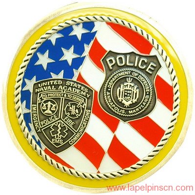 police challenge coins for sale