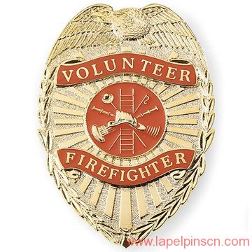 volunteer firefighter badge