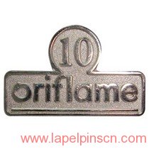 10 years service lapel pin