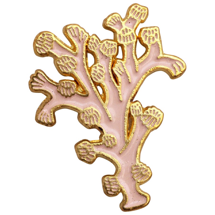 coral lapel pins