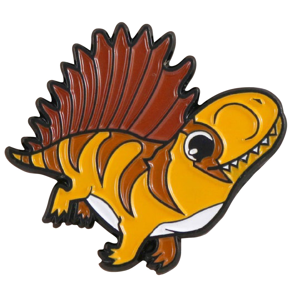 dimetrodon enamel pin