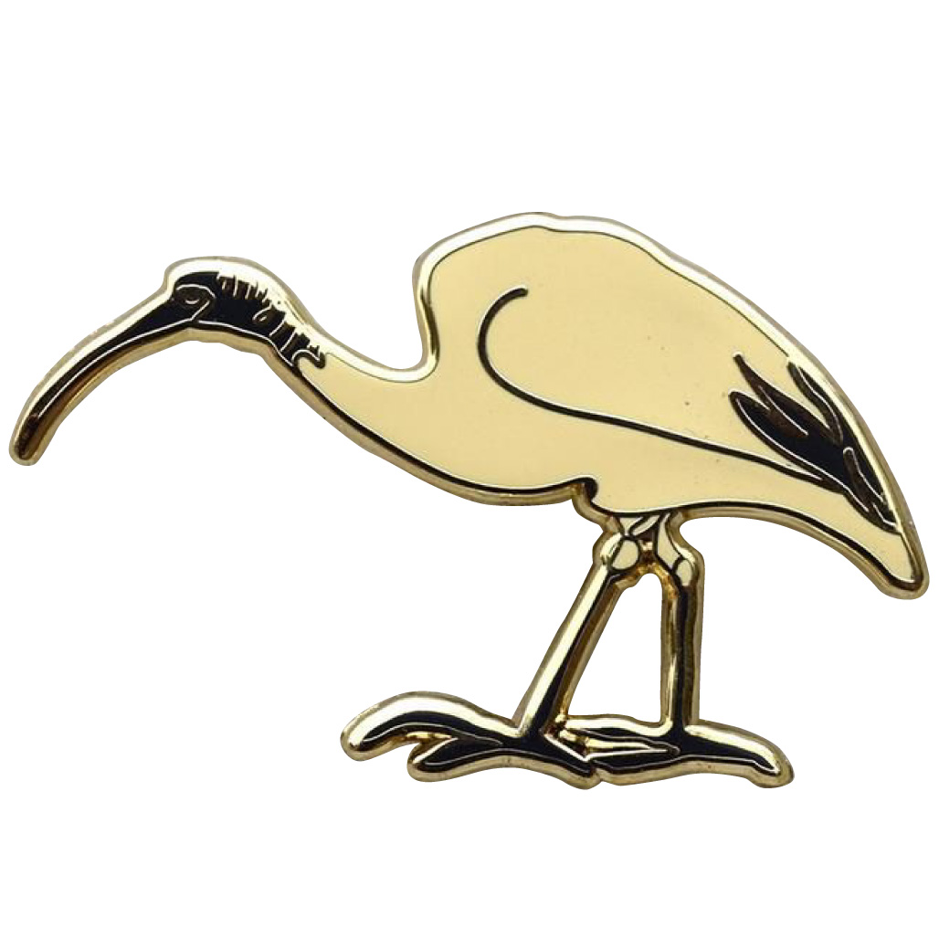 egret lapel pins