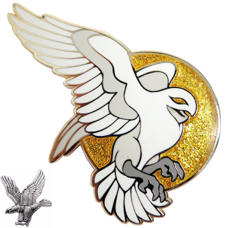 hawk enamel lapel pins