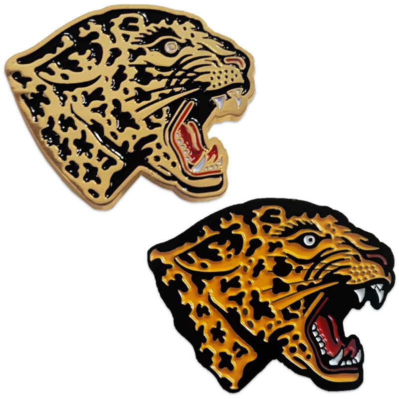 leopard lapel pins