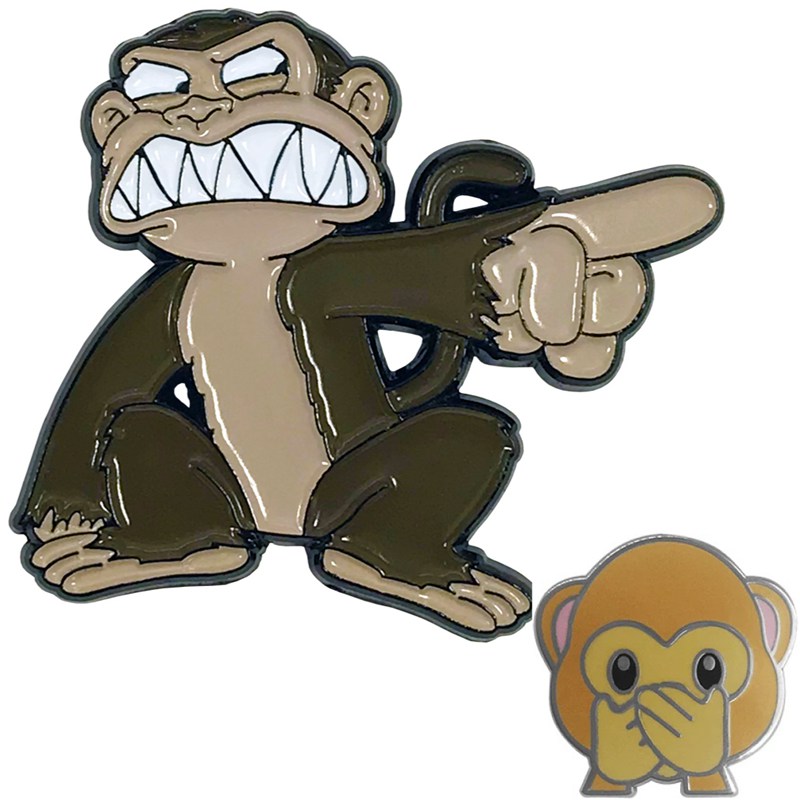 monkey lapel pins