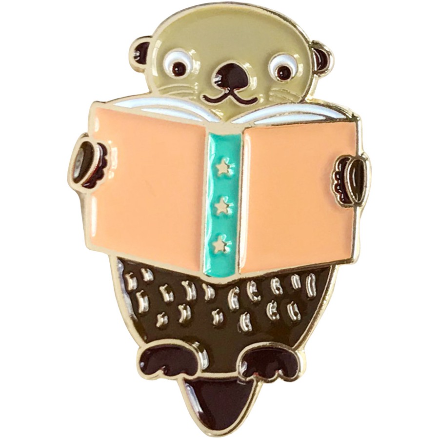 otter soft enamel pins