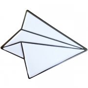 Paper Plane Lapel Pins