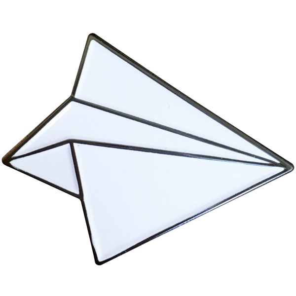 paper airplane lapel pins