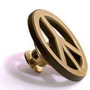 peace lapel pin