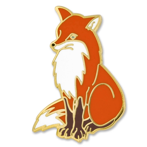 red fox lapel pins