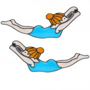 Swimming Lapel Pins