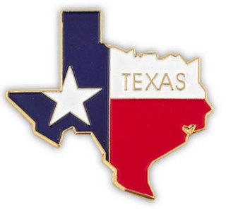 Texas lapel pin