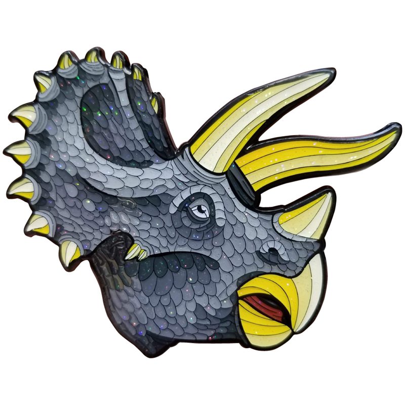 triceratops lapel pins